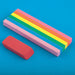 artPOP! Rainbow Jumbo Eraser and small red eraser