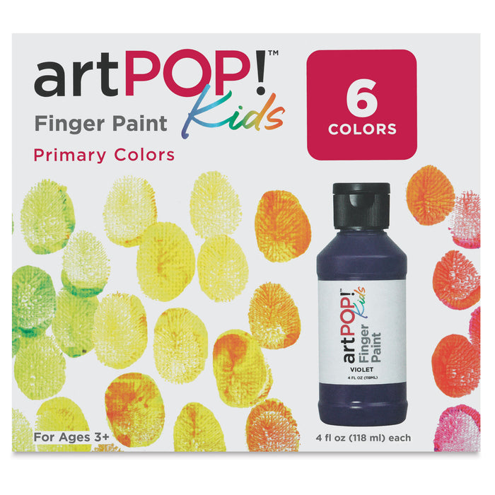 artPOP! Kids Finger Paint Set (Front of packaging)