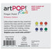 artPOP! Kids Finger Paint Set (Back of packaging)