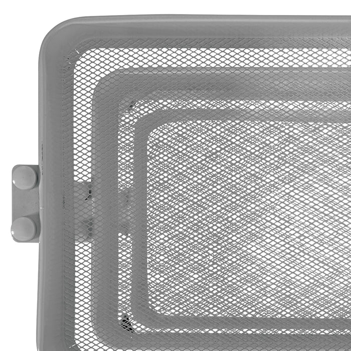 artPOP! 3-Tier Rolling Cart - Gray (Close-up of mesh tray bottoms)