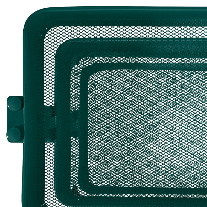 artPOP! 3-Tier Rolling Cart - Green (Close-up of mesh tray bottoms)