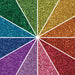 Glitter Packs - Fine, Rainbow, 0.07 oz, Pkg of 12 (Colors spread out)