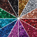 Glitter Packs - Chunky, Assorted Colors, 0.07 oz, Pkg of 12 (Colors spread out)