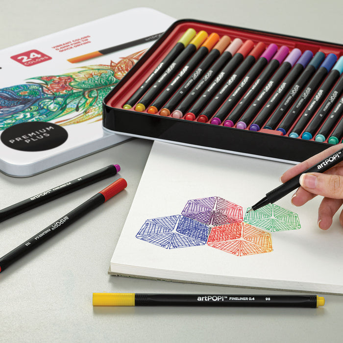 Shop Caliart Fineliner Color Pens Set 100 Col at Artsy Sister.