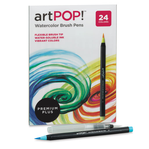 artPOP! Watercolor Brush Pens - Set of 24 (Brush marker outside of packaging) View 1