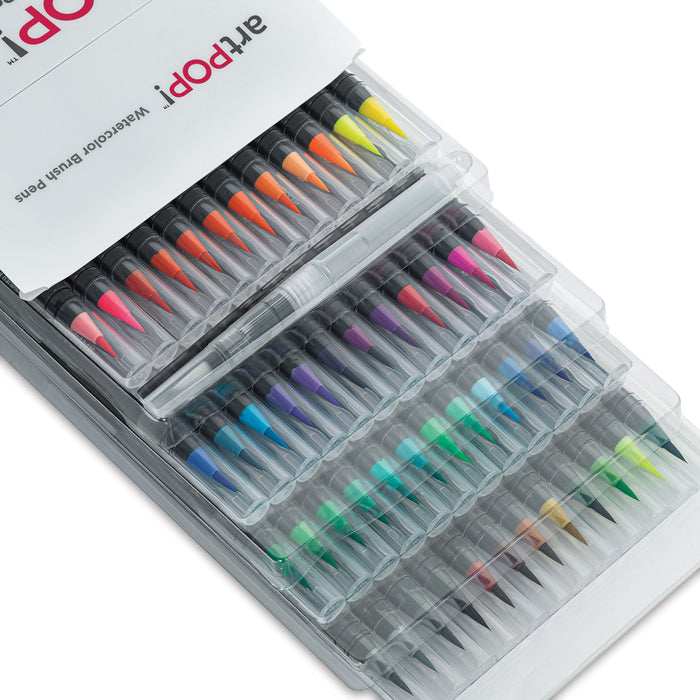 Vacnite Watercolor Brush Pens, Set of 48 Colors Watercolor Markers