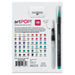 artPOP! Watercolor Brush Pens - Set of 48 (Back of package)