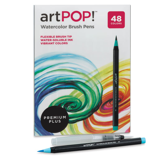 artPOP! Watercolor Brush Pens - Set of 48 (Brush marker outside of packaging) View 1