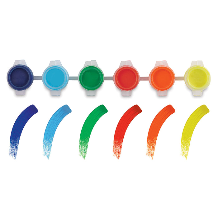 artPOP! Craft Paint Set - Set of 6, Rainbow Colors, 2.5 ml (Paint pots with swatches)
