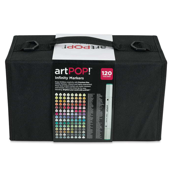 artPOP! Infinity Art Markers - Set of 120 (Back of package)