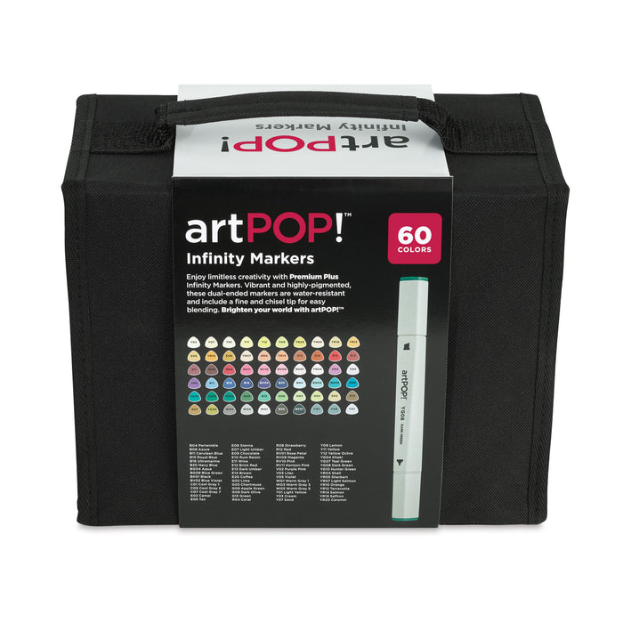  artPOP! Infinity Art Markers, 24 Colors, Dual Tip Alcohol  Based Markers, Professional Art Markers for Drawing, Illustration,  Sketching, Animation with Triangular Grip : Arts, Crafts & Sewing