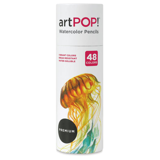 artPOP! Premium Watercolor Pencils - Set of 48 (front of canister) View 2