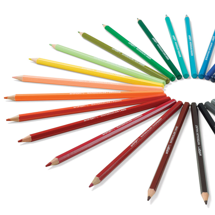 Premium Watercolor Pencils, Set of 48