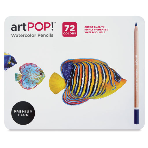 artPOP! Premium Plus Watercolor Pencils - Set of 72 (Front of set) View 2
