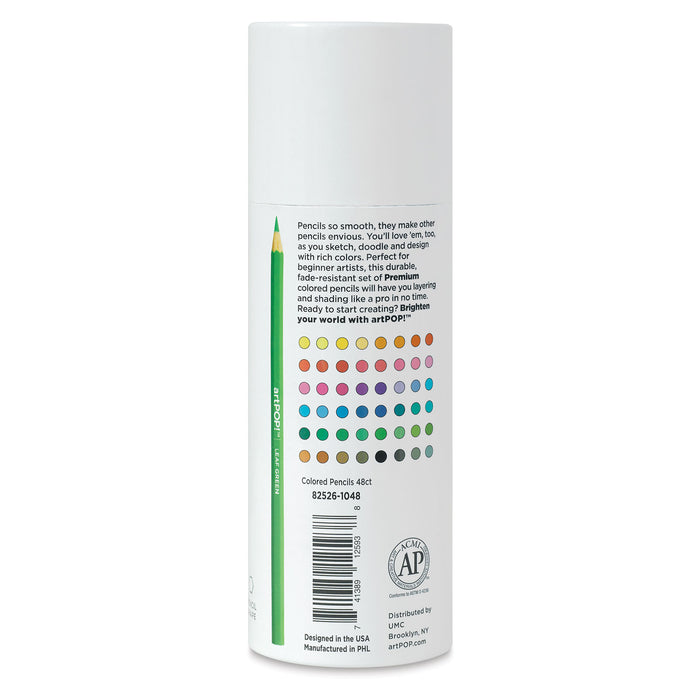 artPOP! Premium Colored Pencils - Set of 48 (back of canister)