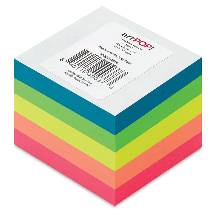 artPOP! Rainbow Sticky Note Cube (Bottom label)