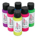 artPOP! Soft Body Acrylic Paint Sets - Set of 6, Neon Colors, 2 oz bottles (Bottles out of packaging)