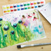 artPOP! Watercolor Half Pan Sets - Set of 24, Half Pans (Set with watercolor flower artwork)